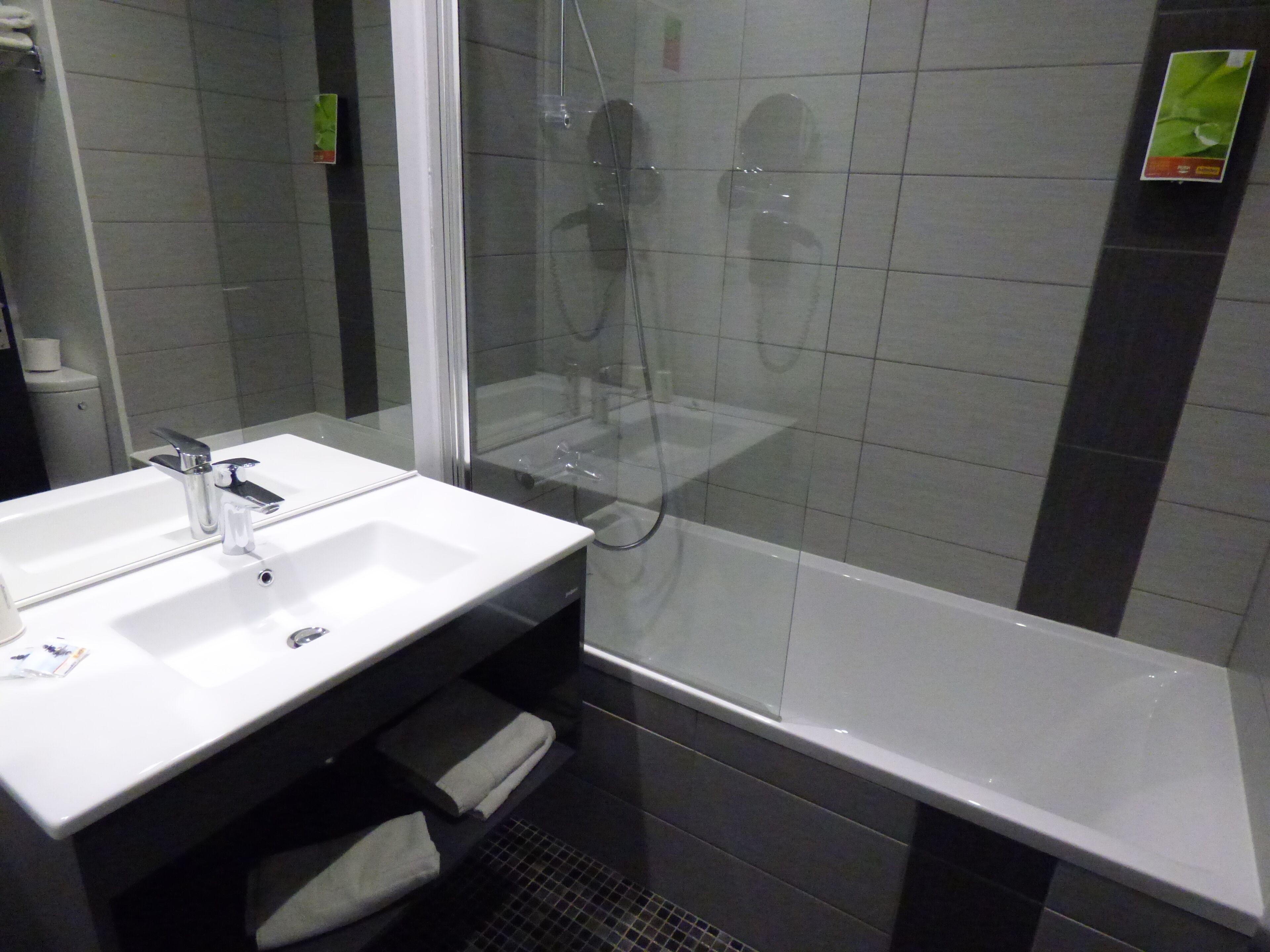 double room | bathroom | hair dryer, towels
