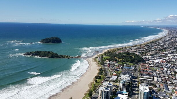 Aerial view - The Pacific Apartments (Tauranga)