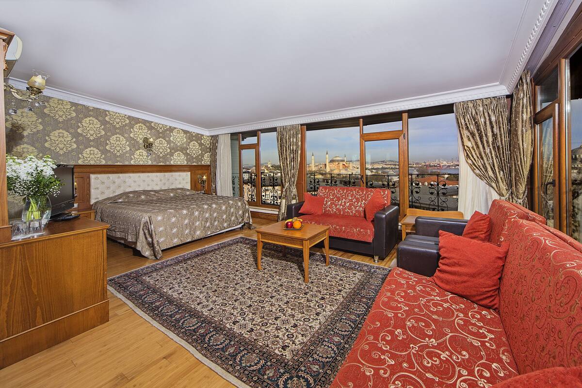 Ropa de cama de alta calidad y minibar