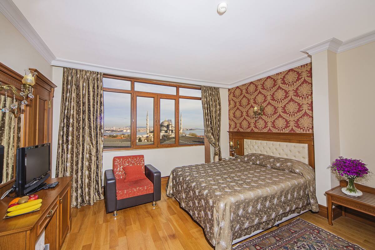Ropa de cama de alta calidad y minibar