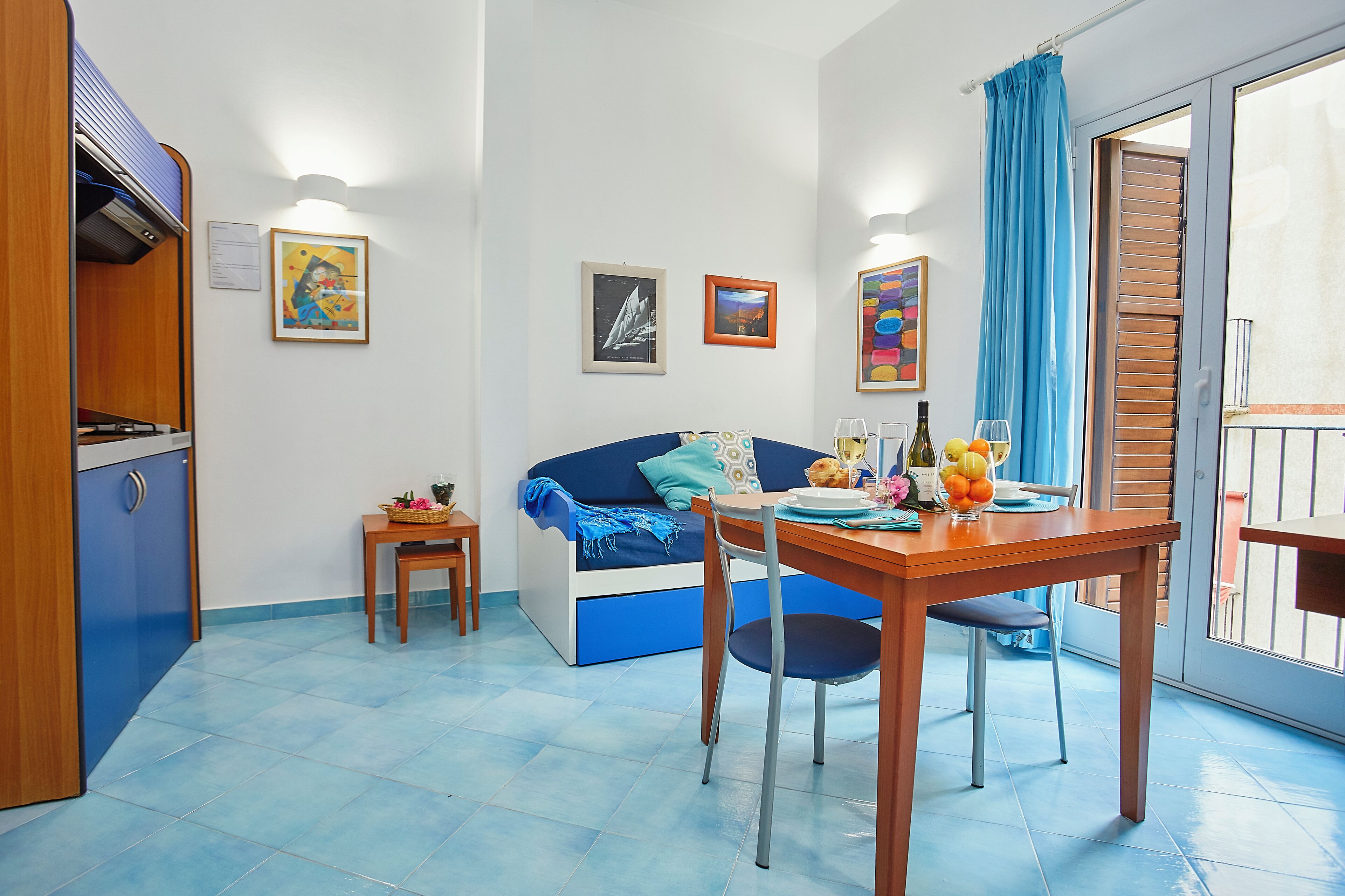 Family Apartment, 1 Bedroom | Private kitchen | Full-size fridge, stovetop, coffee/tea maker, electric kettle