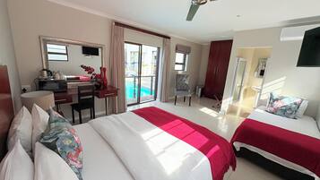 Luxe kamer | 1 slaapkamer, luxe beddengoed, Select Comfort-bedden