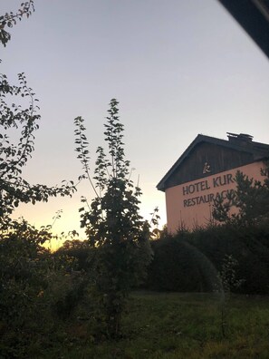 Front of property – evening/night