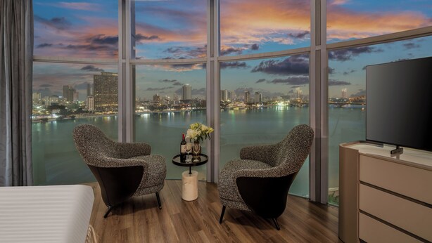 Panoramic Double Room, 1 King Bed, River View, Tower | Premium bedding, down comforters, minibar, in-room safe - Sun River Hotel (Da Nang)