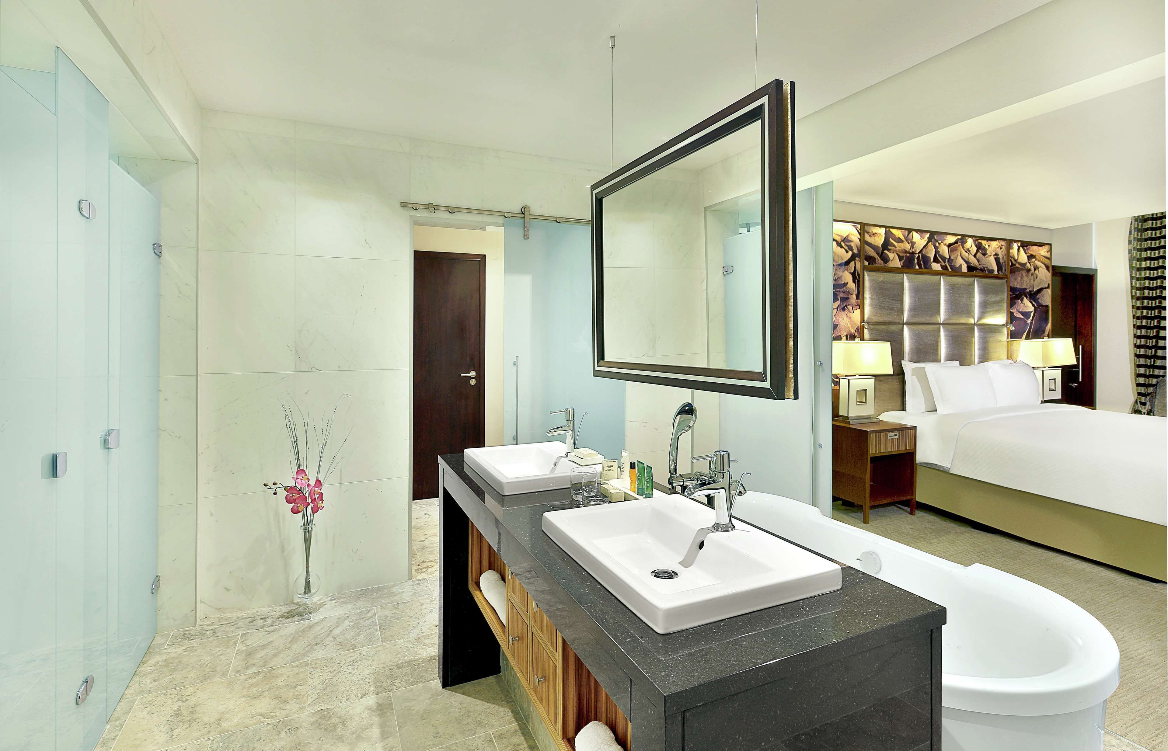 presidential suite | bathroom | separate bathtub and shower, free toiletries, hair dryer, bathrobes