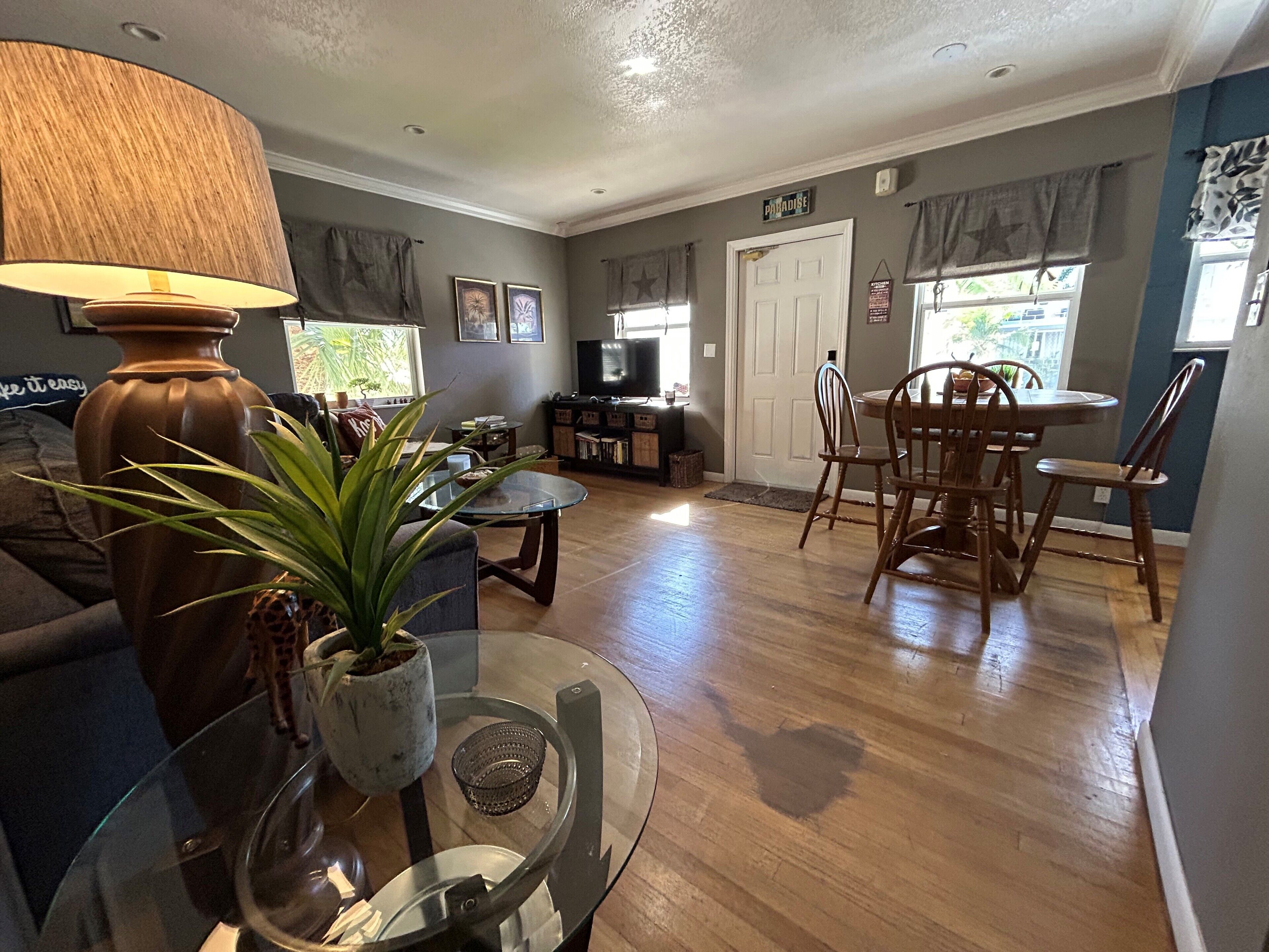 apartment | living area | 25-inch flat-screen tv with satellite channels, tv