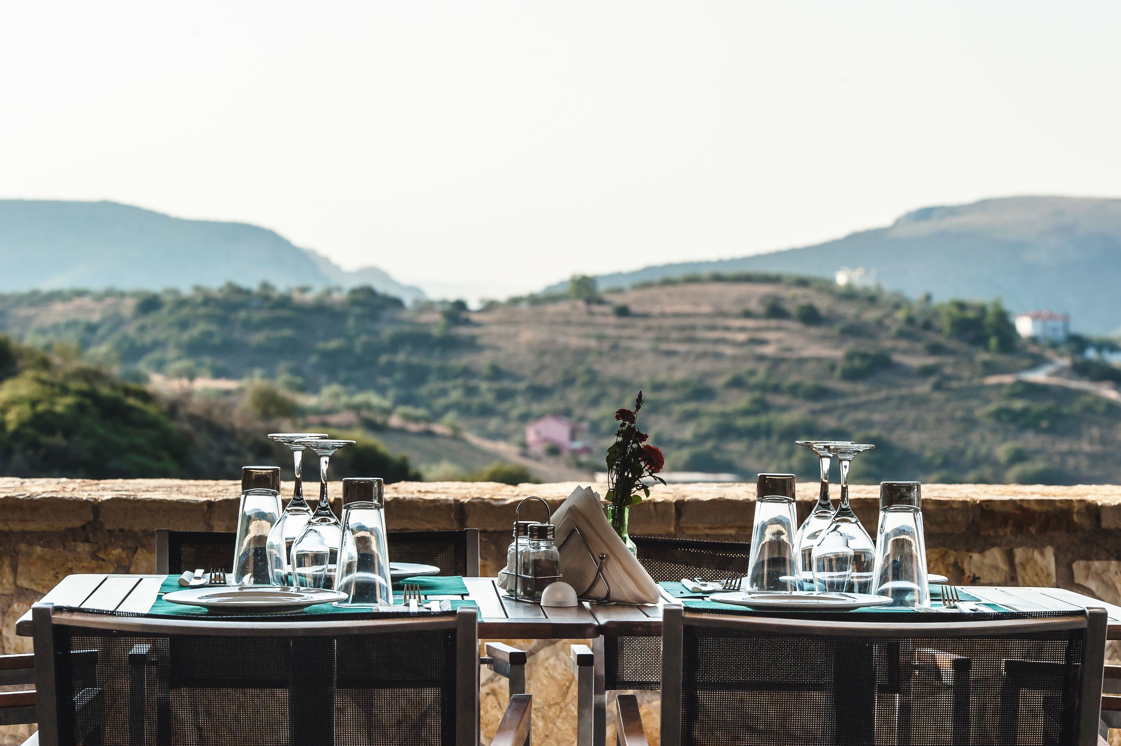 breakfast served, greek cuisine, pool views