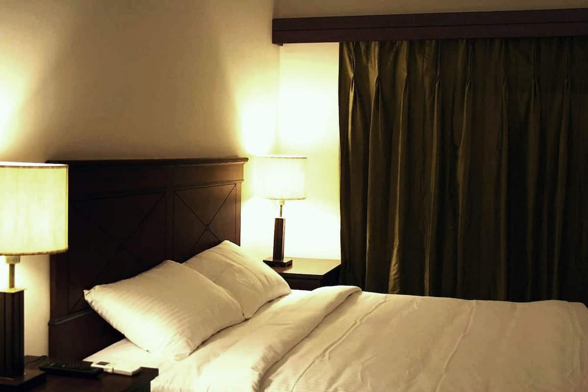 Suite ejecutiva, 1 cama doble | 1 dormitorio, sábanas de algodón egipcio, ropa de cama de alta calidad
