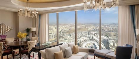 Grand Suite, 1 King Bed with Sofa bed (Kaaba) | Hypo-allergenic bedding, Select Comfort beds, minibar, in-room safe