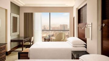Fairmont, Twin Room, 2 Single Beds, City View | Hypo-allergenic bedding, Select Comfort beds, minibar, in-room safe