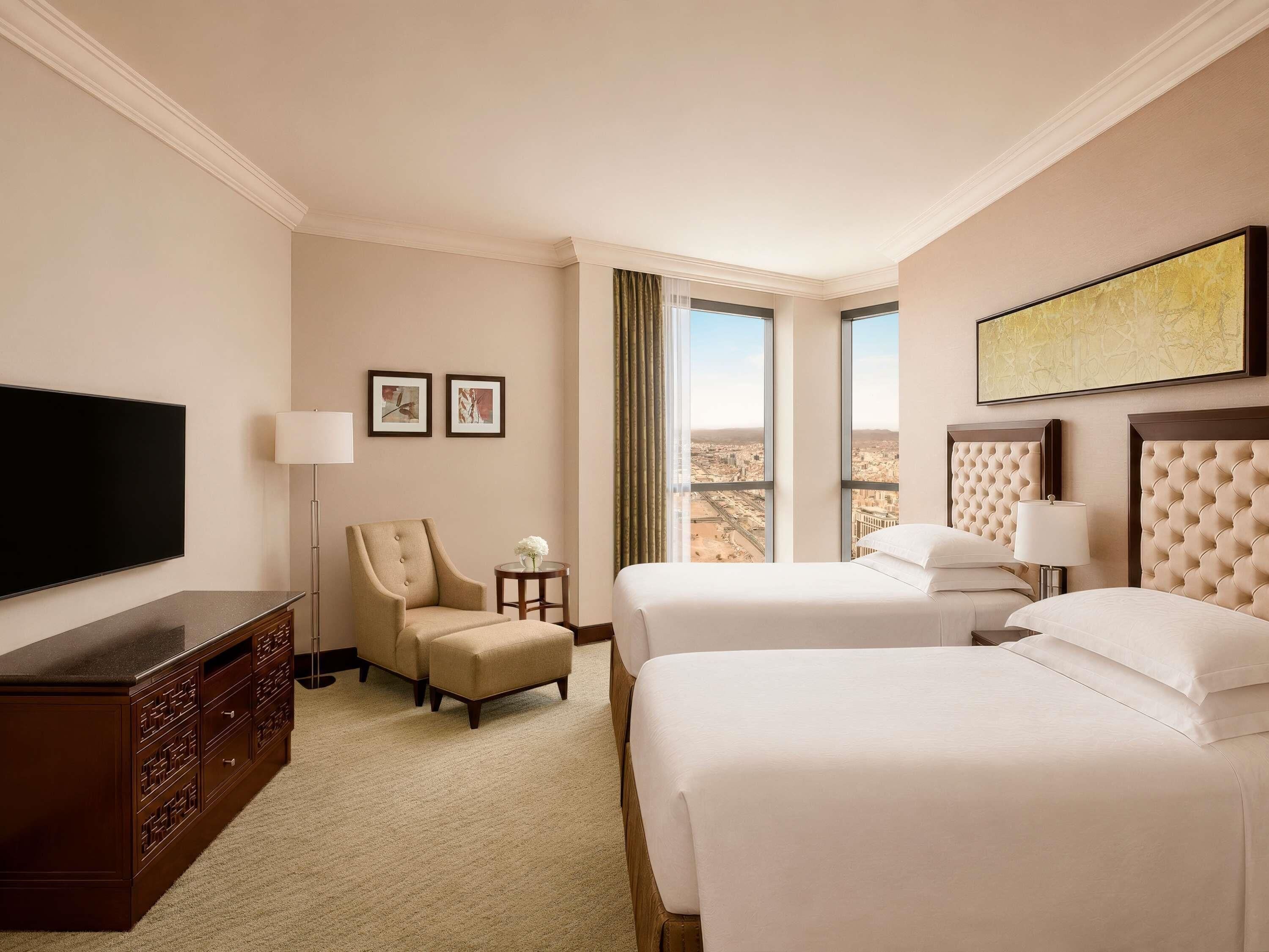 Suite, 2 lits une place (Residential - Haram) | Literie hypoallergénique, matelas Select Comfort, minibar