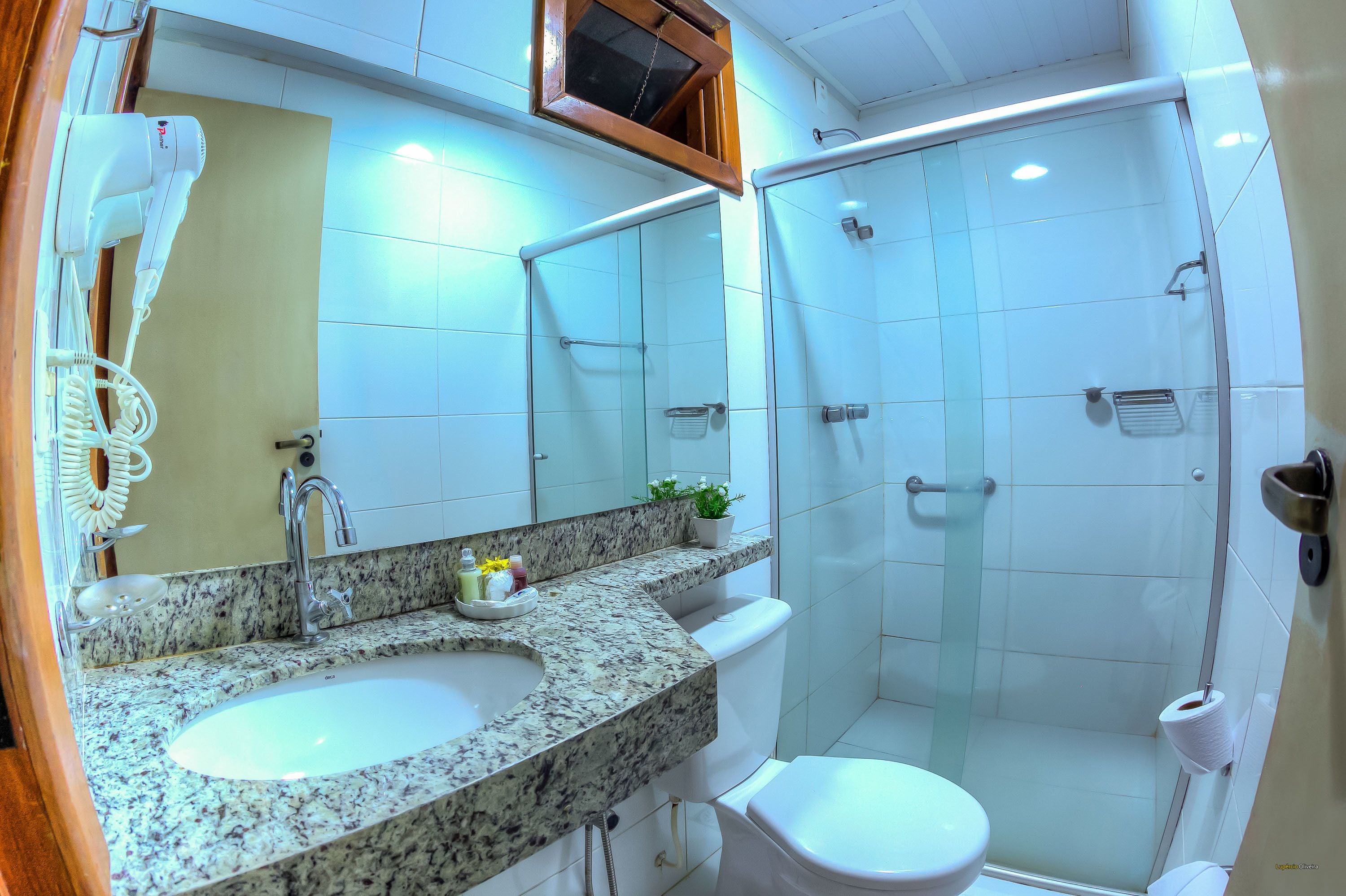 free toiletries, hair dryer, towels, soap