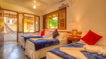 Quarto triplo standard | Wi-Fi de cortesia, roupa de cama