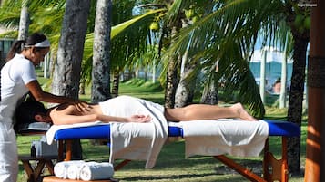 Experience a rejuvenating massage amidst lush surroundings.