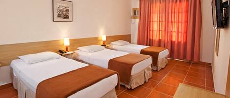 Superior Triple Room, Non Smoking | Hypo-allergenic bedding, minibar, blackout drapes, iron/ironing board