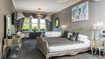 Suite | Draps en coton égyptien, literie hypoallergénique, minibar