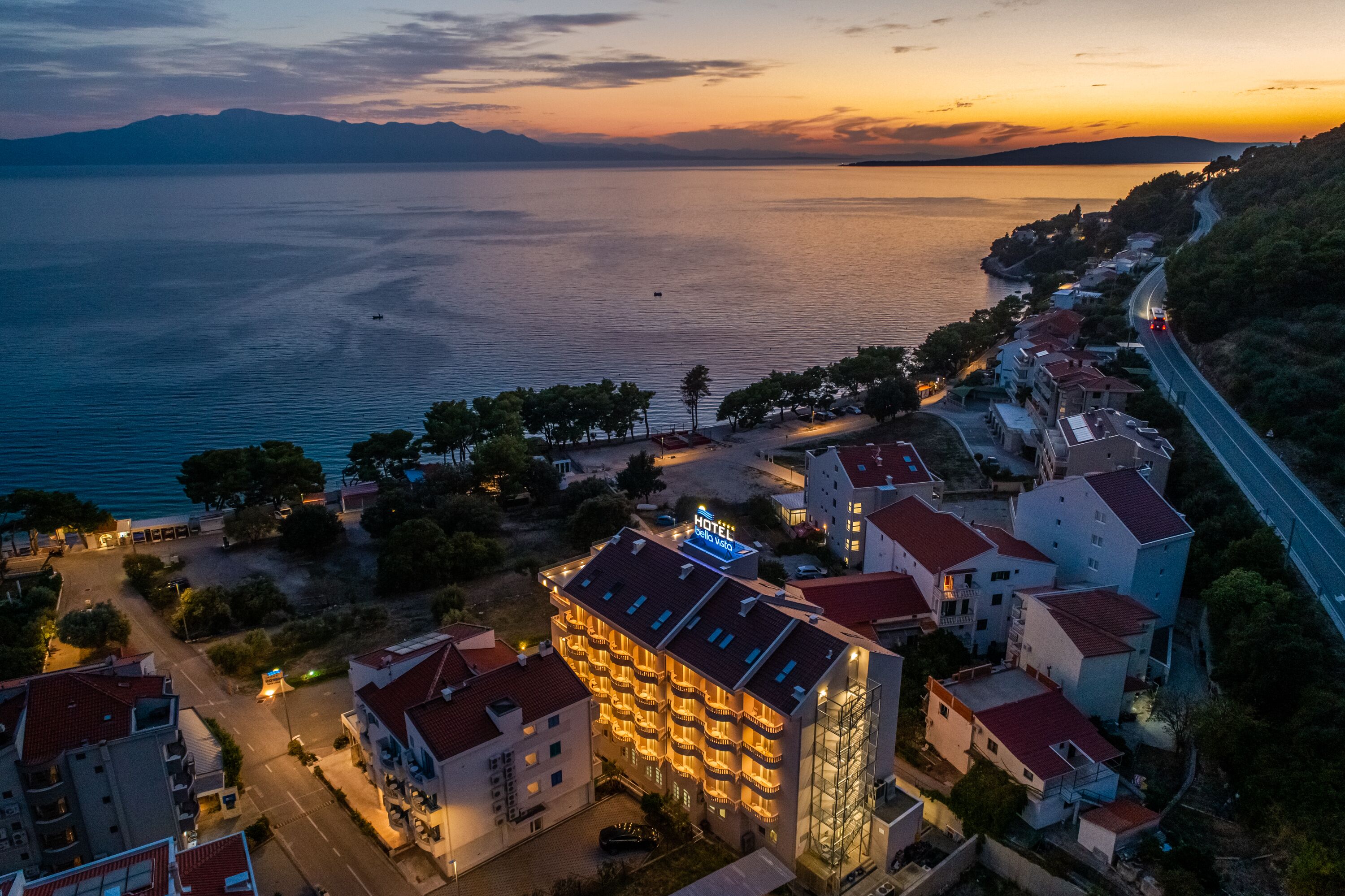 منظر من الجو على ارتفاع عالٍ