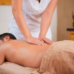 Sauna, steam room, body treatments, aromatherapy, deep-tissue massages