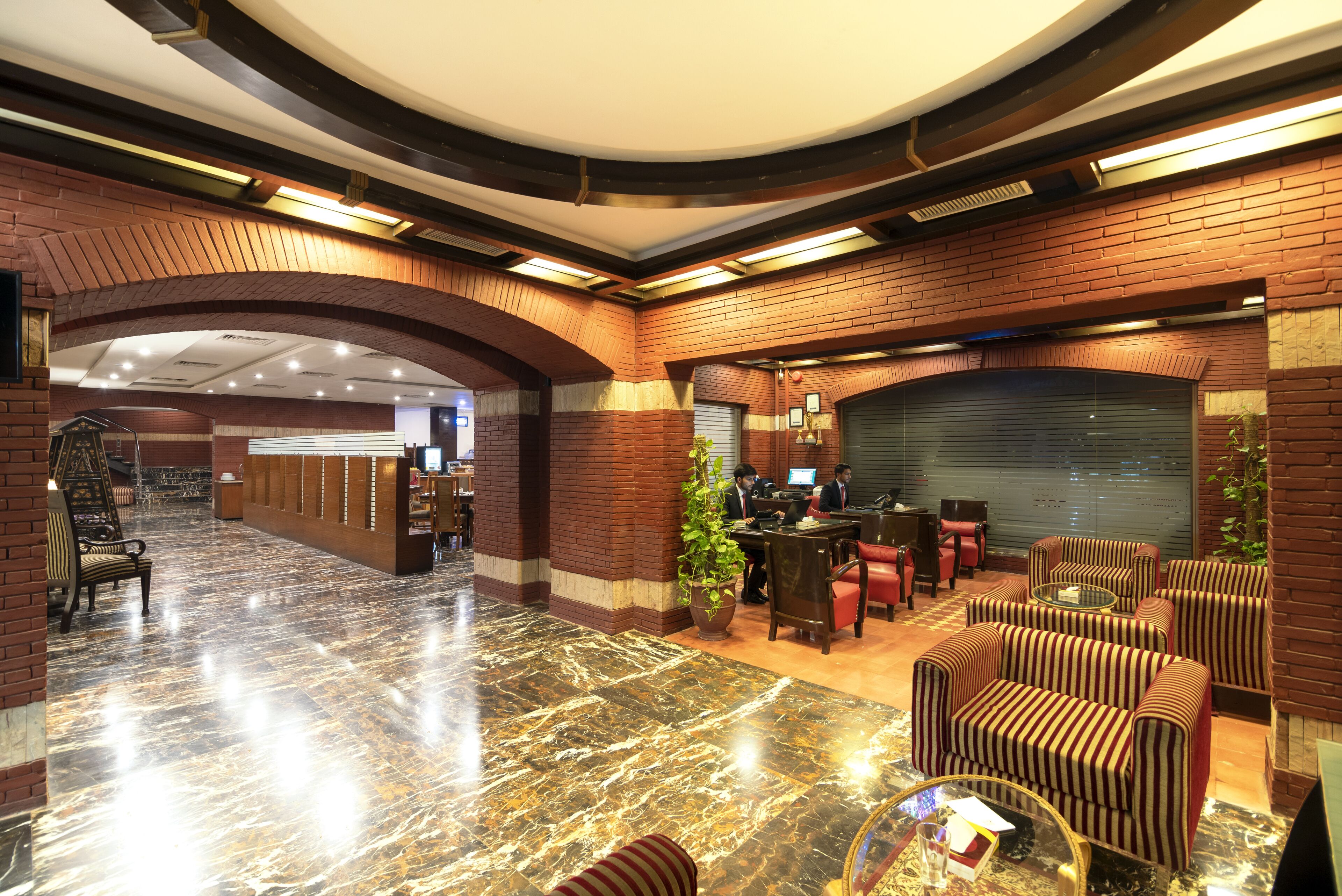 Sala de estar en el lobby