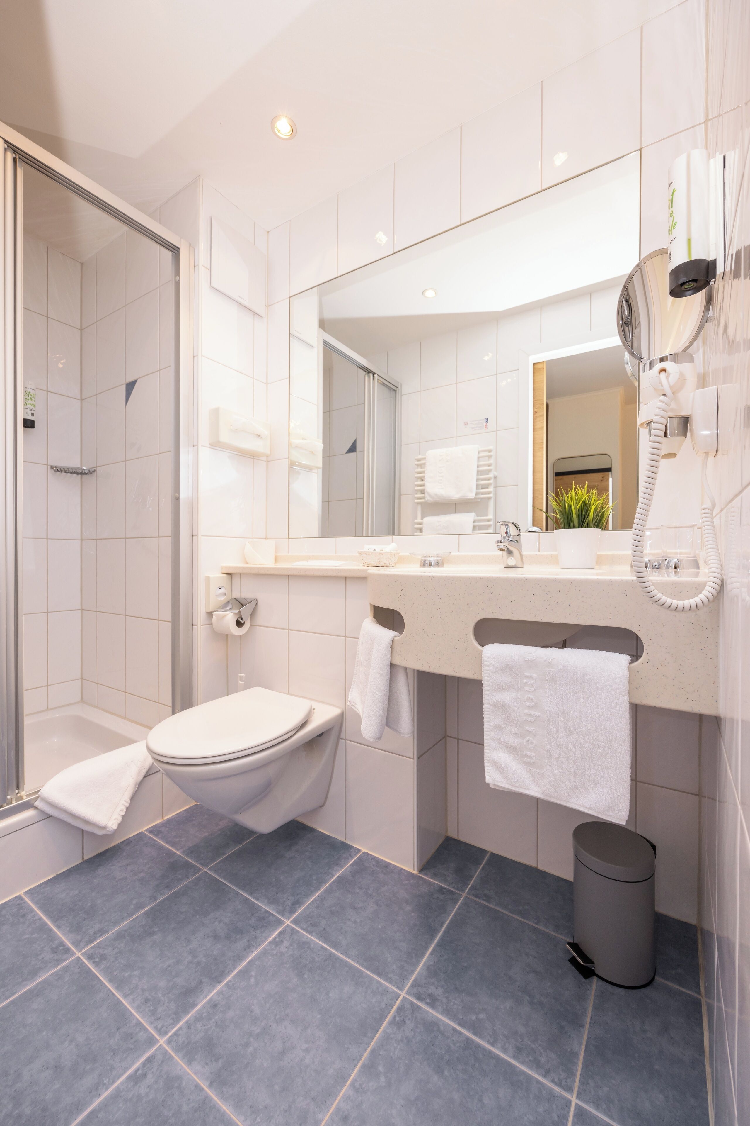 superior double room, balcony | bathroom | rainfall showerhead, hair dryer, bathrobes, slippers