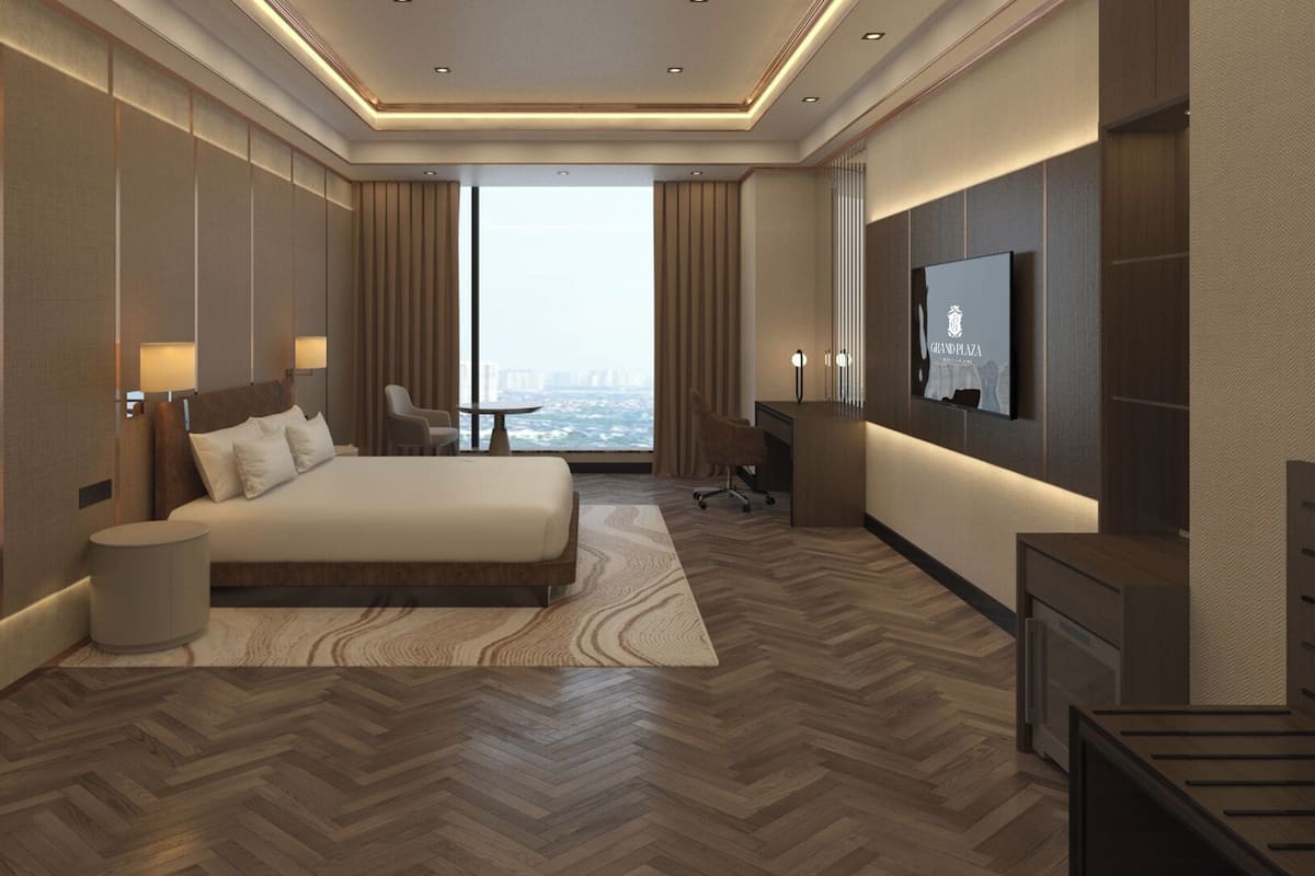 Minibar, in-room safe, desk, blackout curtains