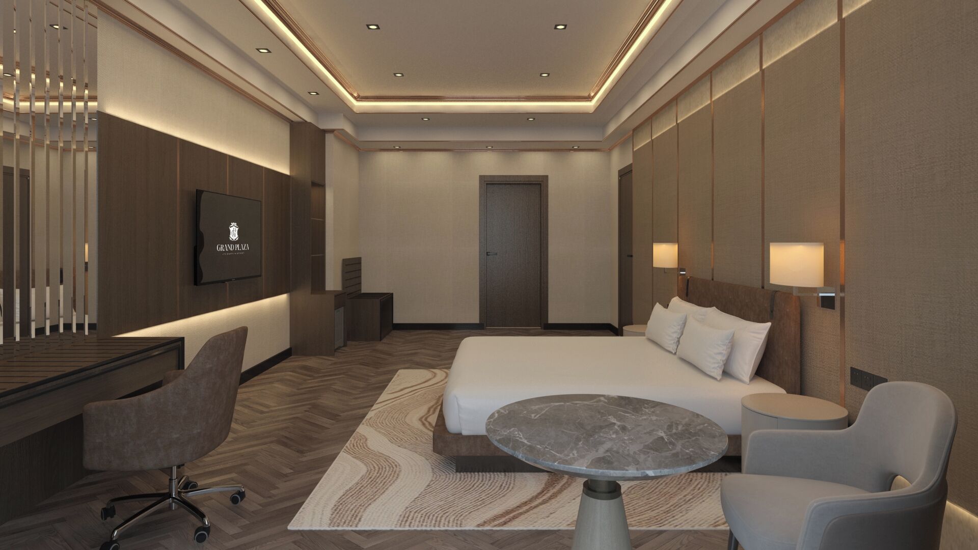 Minibar, in-room safe, desk, blackout drapes