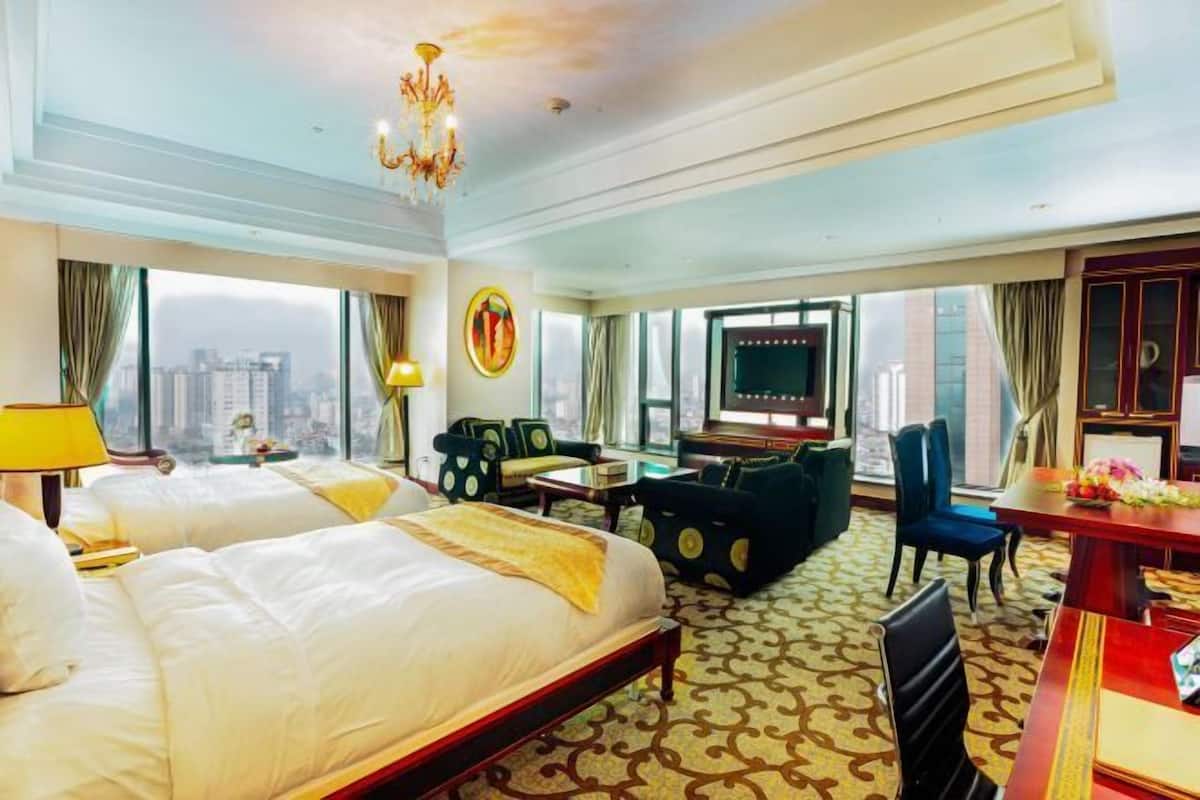 Minibar, in-room safe, desk, blackout curtains