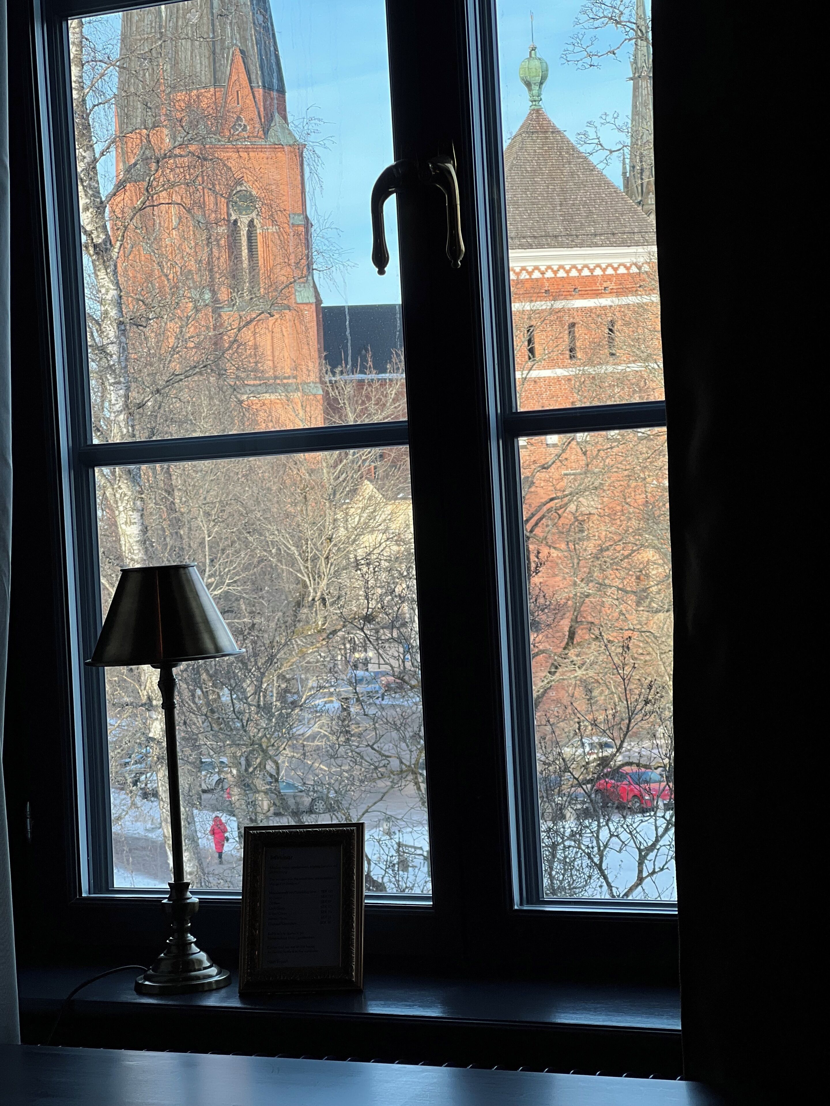 Vue sur la ville depuis l’hébergement