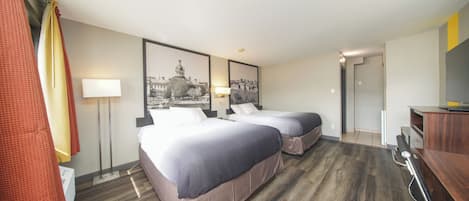 Desk, iron/ironing board, free WiFi, bed sheets