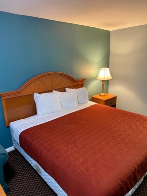 Standaard eenpersoonskamer, 1 kingsize bed | Een bureau, geluiddichte muren, gratis wifi, beddengoed