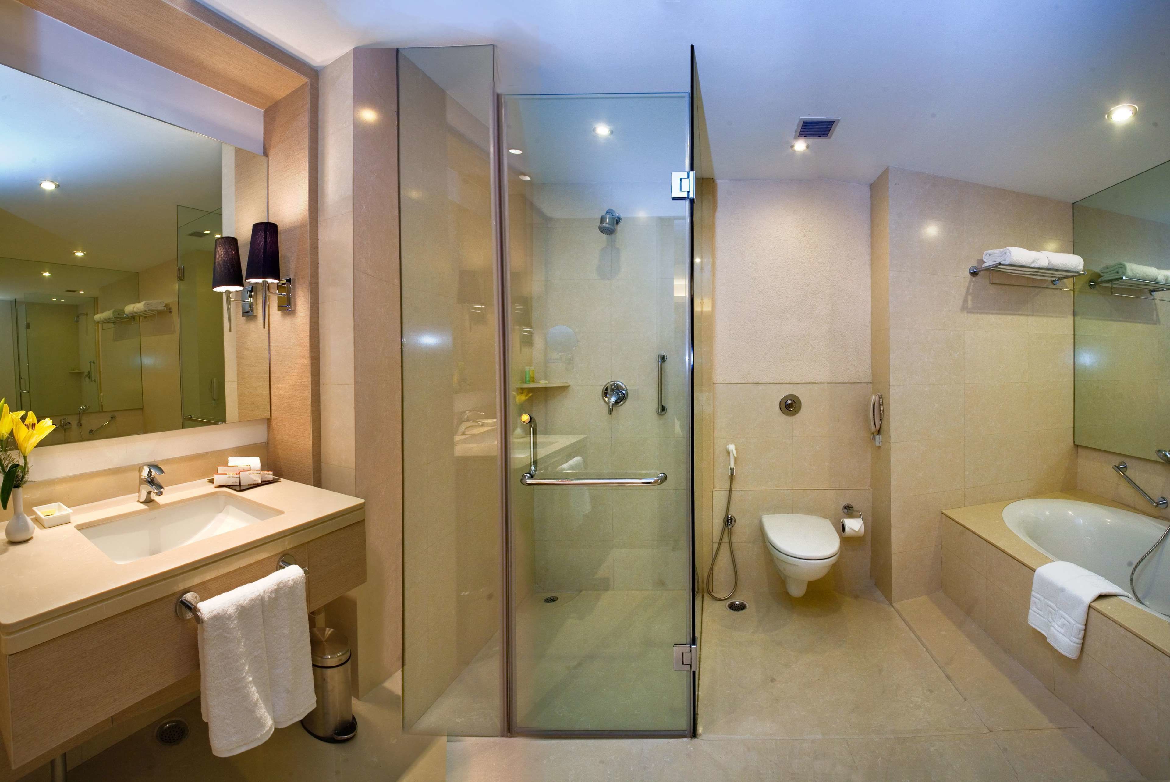 free toiletries, hair dryer, bathrobes, slippers