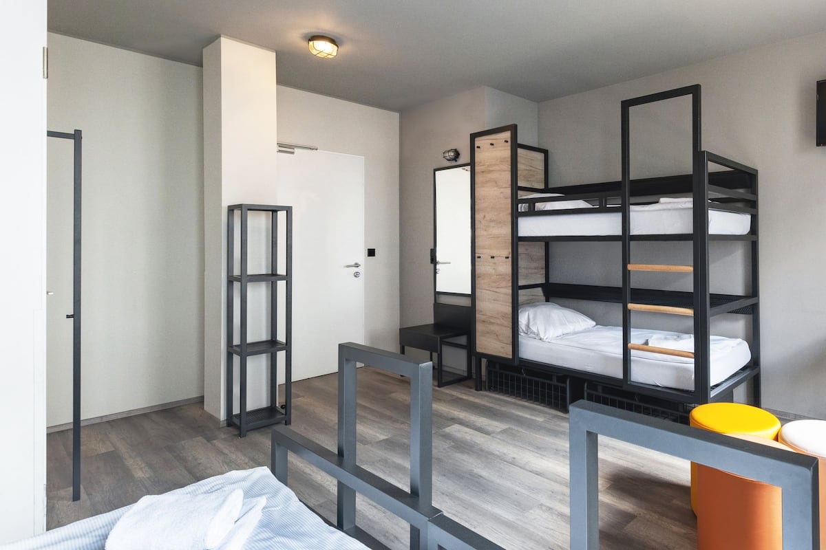 Blackout curtains, iron/ironing board, free WiFi, bed sheets