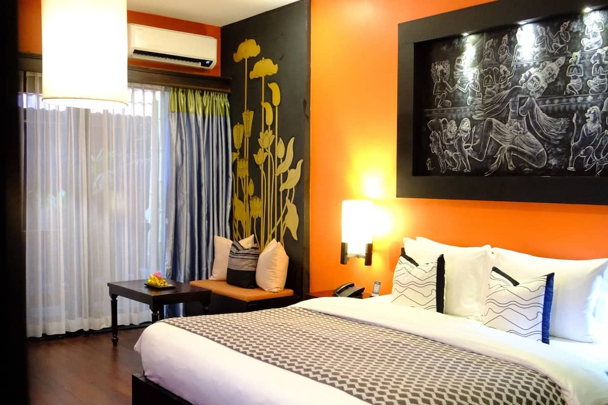 Dobbeltrom – deluxe | Sengetøy av topp kvalitet, dundyner, memory foam-senger og minibar