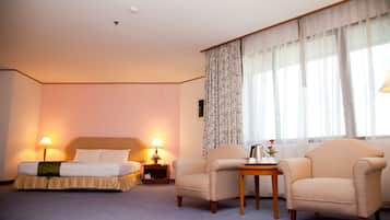 Deluxe-Zimmer | Minibar, Zimmersafe, Schreibtisch, Zustellbetten