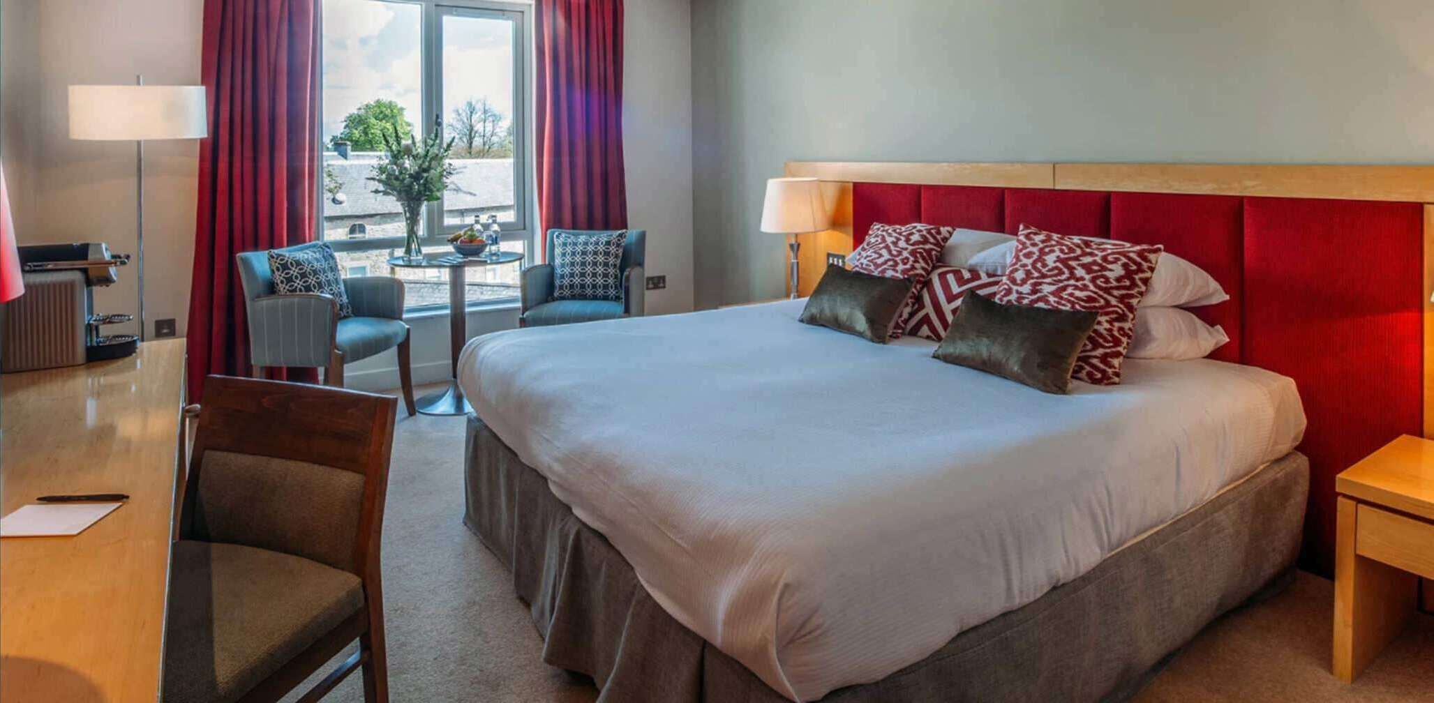 Hypo-allergenic bedding, in-room safe, individually decorated
