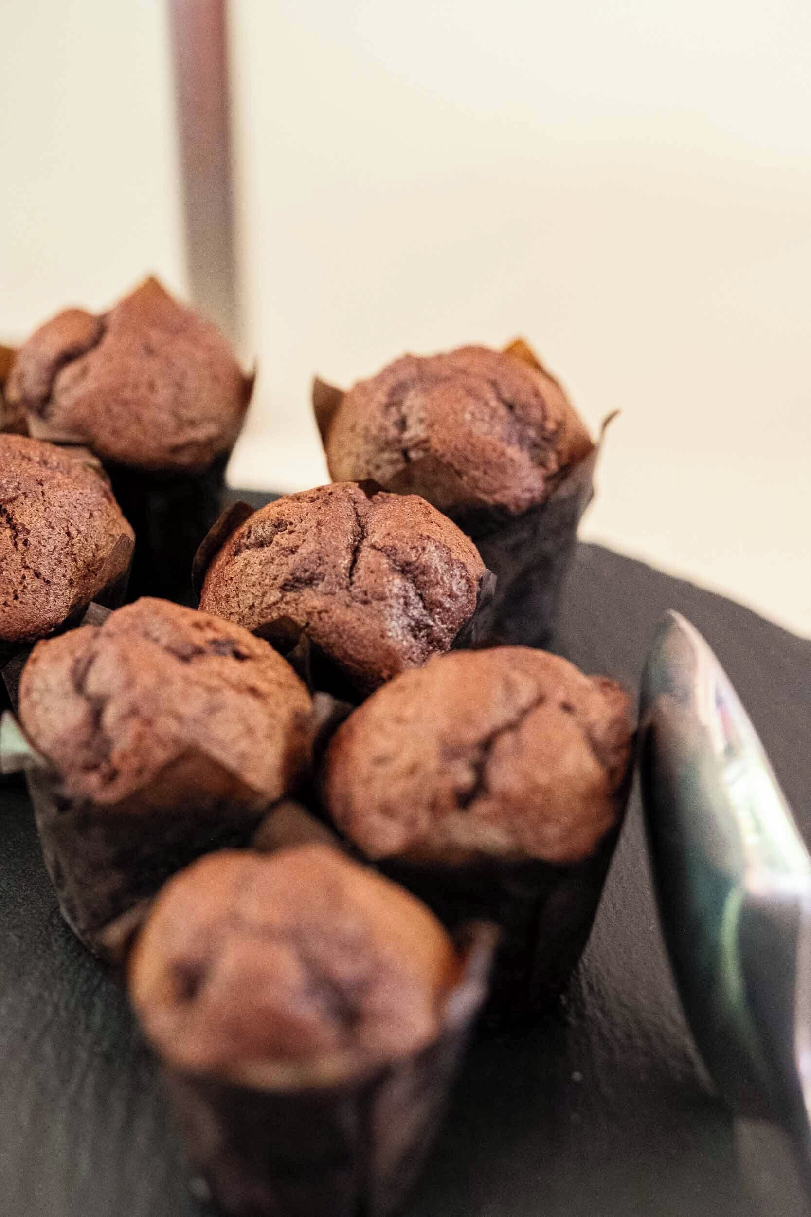A tray of muffins in a muffin tin.