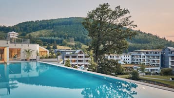 2 indoor pools, 2 outdoor pools, open 7:00 AM to 7:00 PM, sun loungers