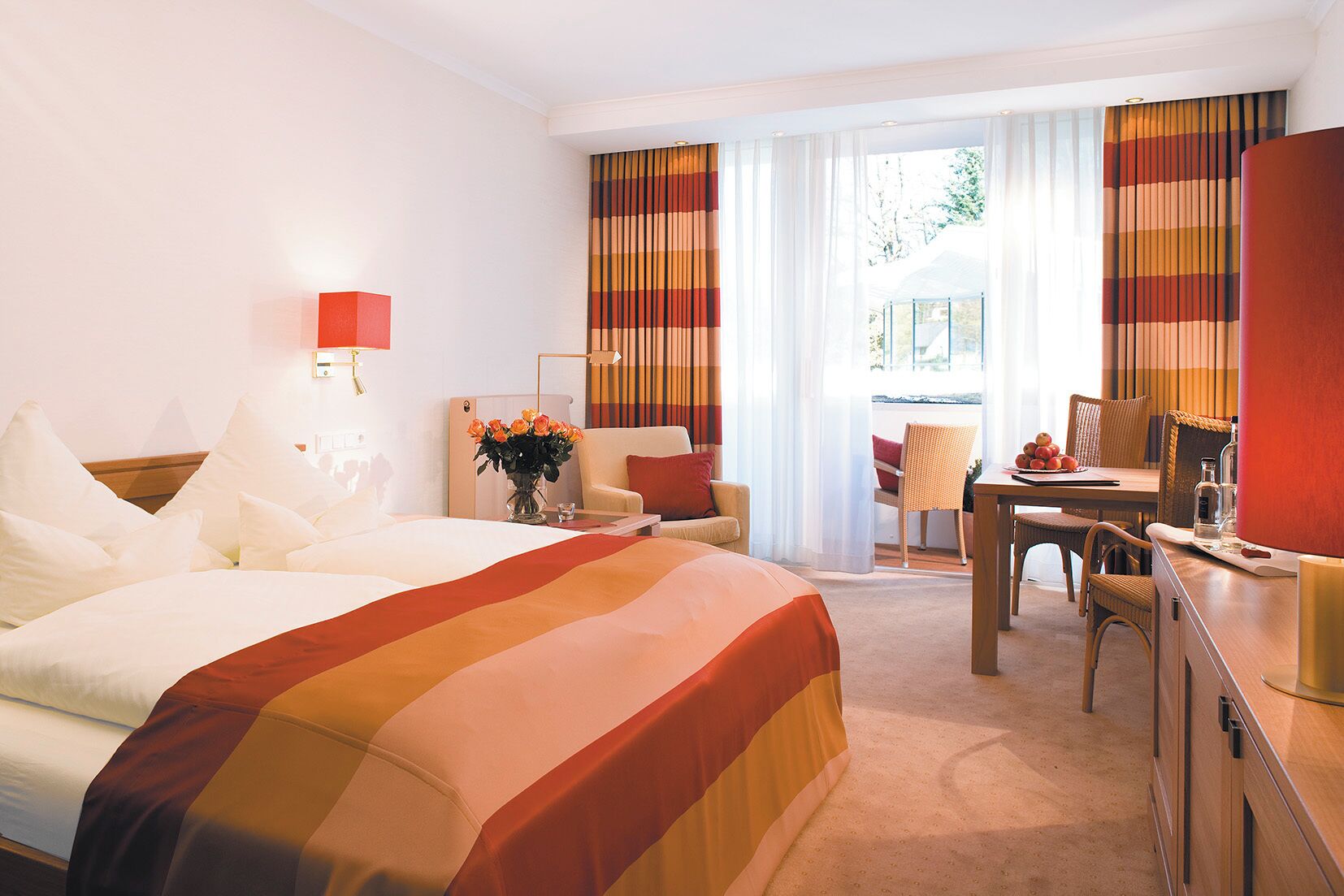 Double room garden view | Premium bedding, down comforters, minibar, in-room safe