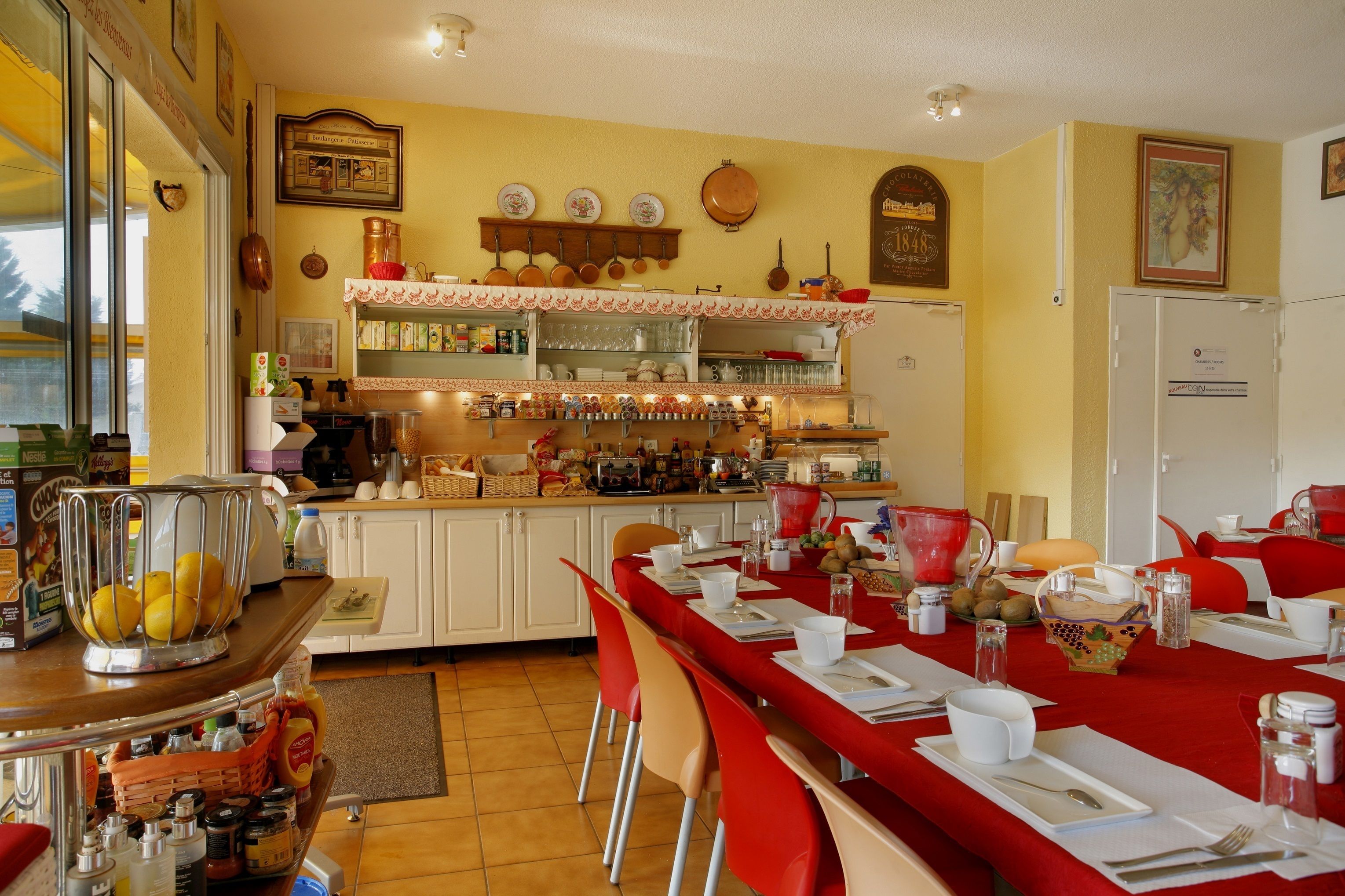 daily buffet breakfast (eur 12 per person)