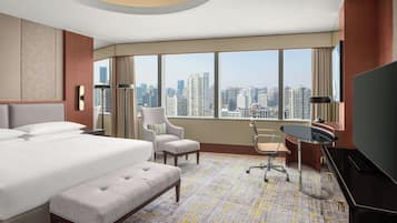 Room, 1 King Bed, Corner | 1 bedroom, down comforters, minibar, in-room safe