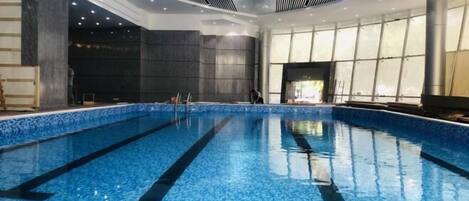 Indoor pool, outdoor pool