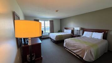 Pillowtop beds, desk, iron/ironing board, free WiFi