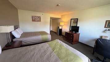 2 Queen Beds Accessible Non-Smoking | Pillowtop beds, desk, iron/ironing board, free WiFi