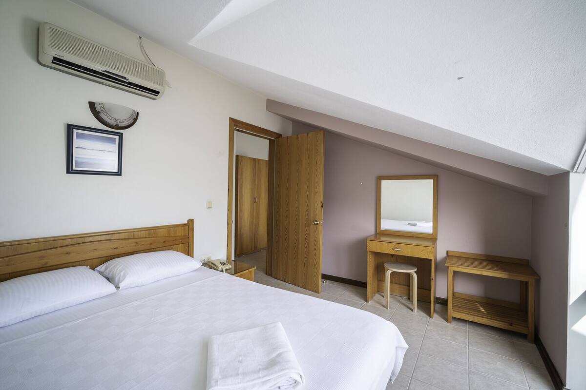 1 habitación y ropa de cama de alta calidad