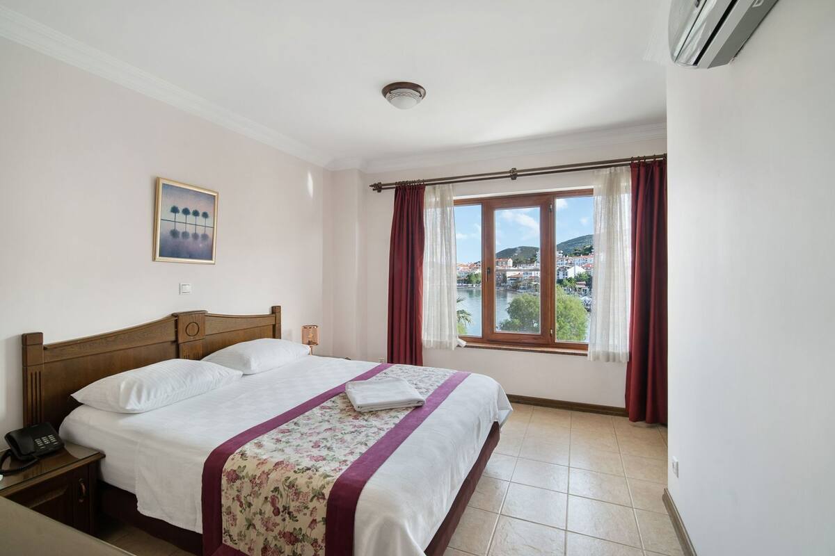 1 habitación y ropa de cama de alta calidad