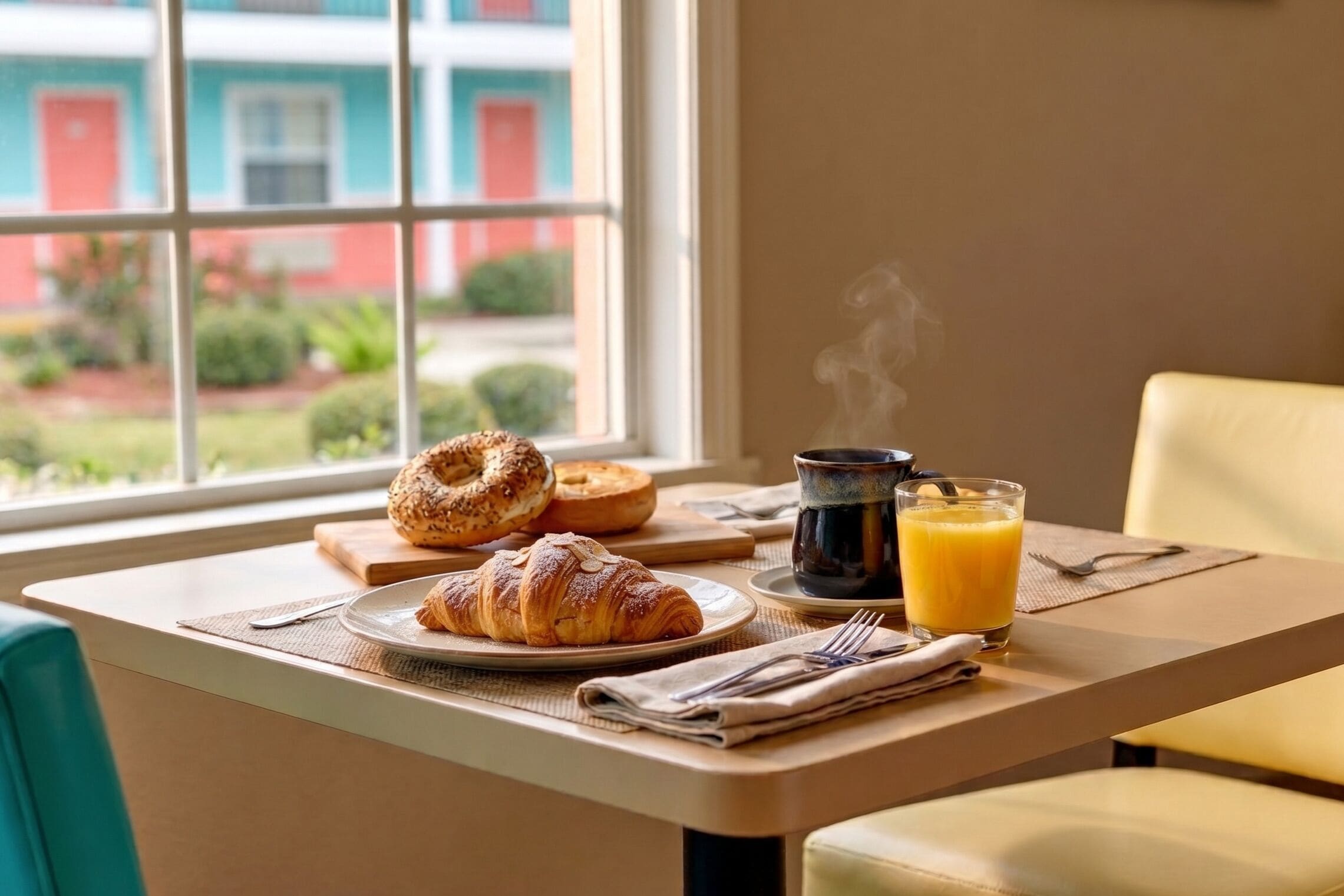 Café da manhã continental grátis todos os dias