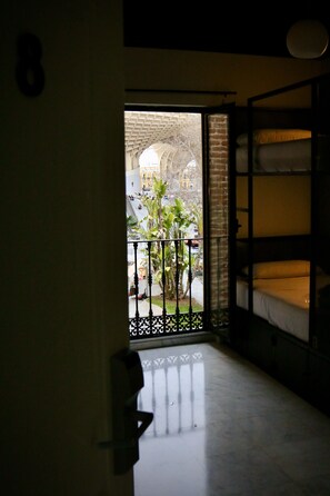 One Bed in a Dorm Room for 8 people | View from room