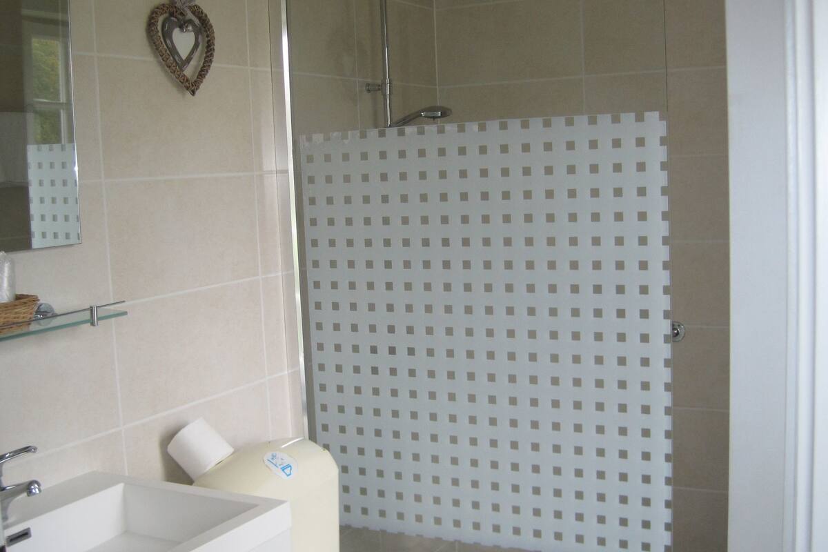 grand double room | bathroom | free toiletries, hair dryer, towels, soap