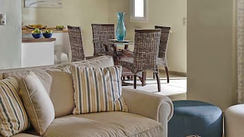 Villa, 3 Bedrooms, Sea View | Living area | TV, DVD player