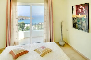 Villa, 2 Bedrooms, Sea View | 1 bedroom, Egyptian cotton sheets, premium bedding, pillow-top beds